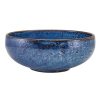 Aqua Blue Terra Porcelain Belly Bowl 
